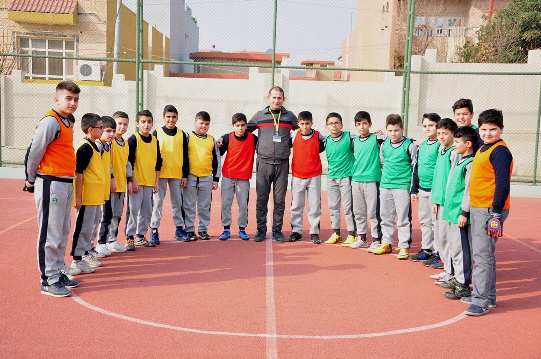 Zakho Students Participate in Football Competition